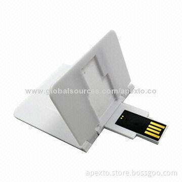 Card-shaped USB Flash Drive with Full Colorful Printing, Compatible with USB2.0 Interface